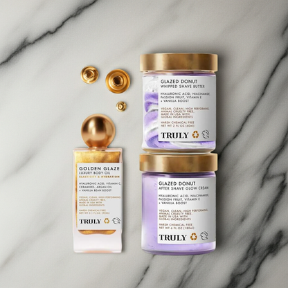 Golden Glaze Body Oil & Shaving Goodies Bundle