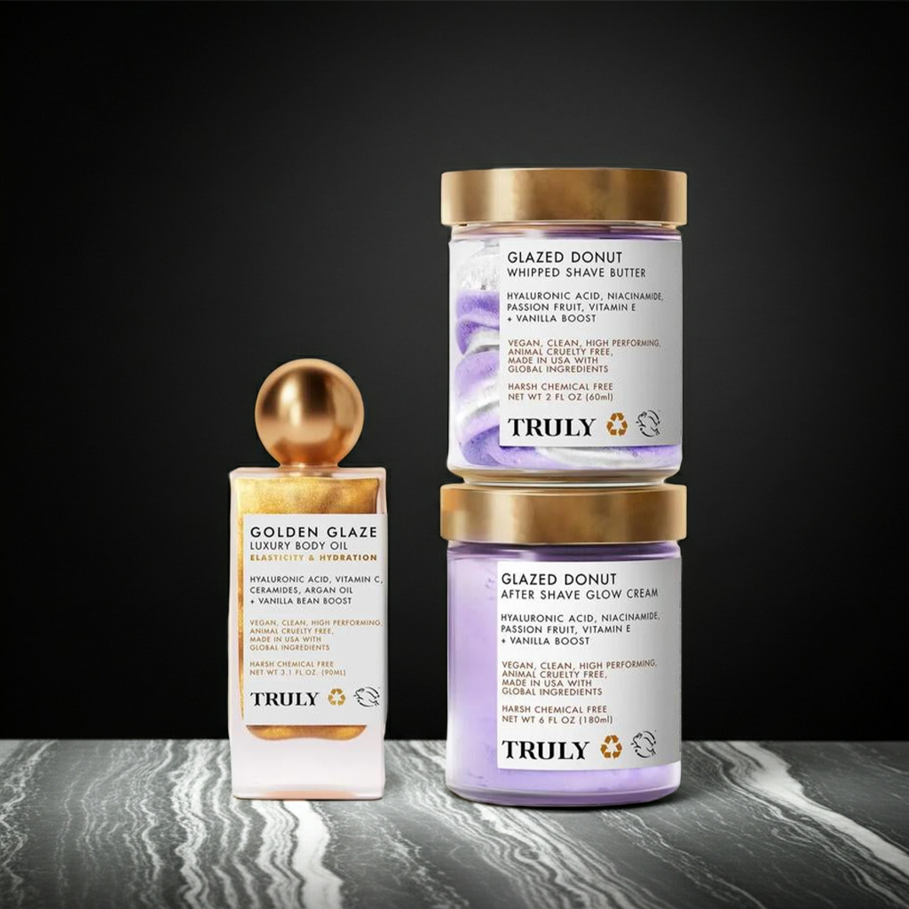 Golden Glaze Body Oil & Shaving Goodies Bundle